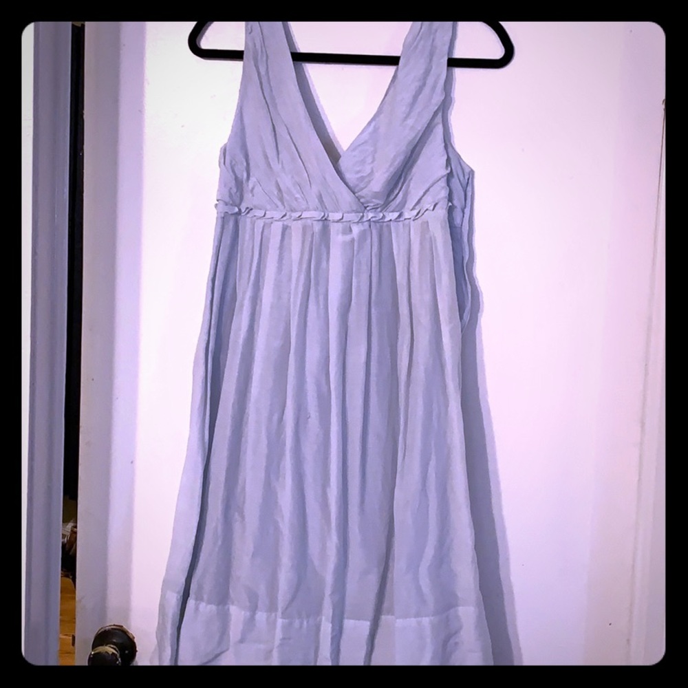 Pastel Blue V Dress